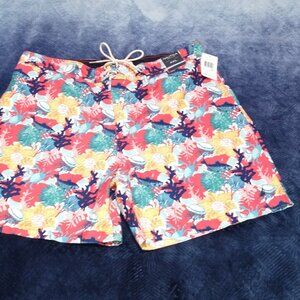 Men's Nautica Mesh Lined Swim Trunks Size XXL. NWT. Colorful Sea Design.